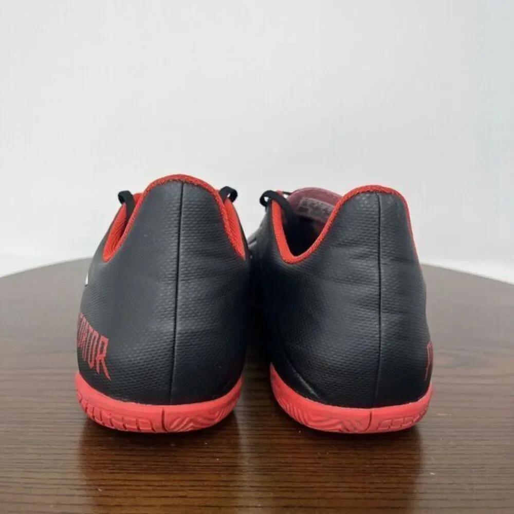 Adidas Predator Shoes Men's 12 Black Red Soccer Football Athletic Sneaker DB2136